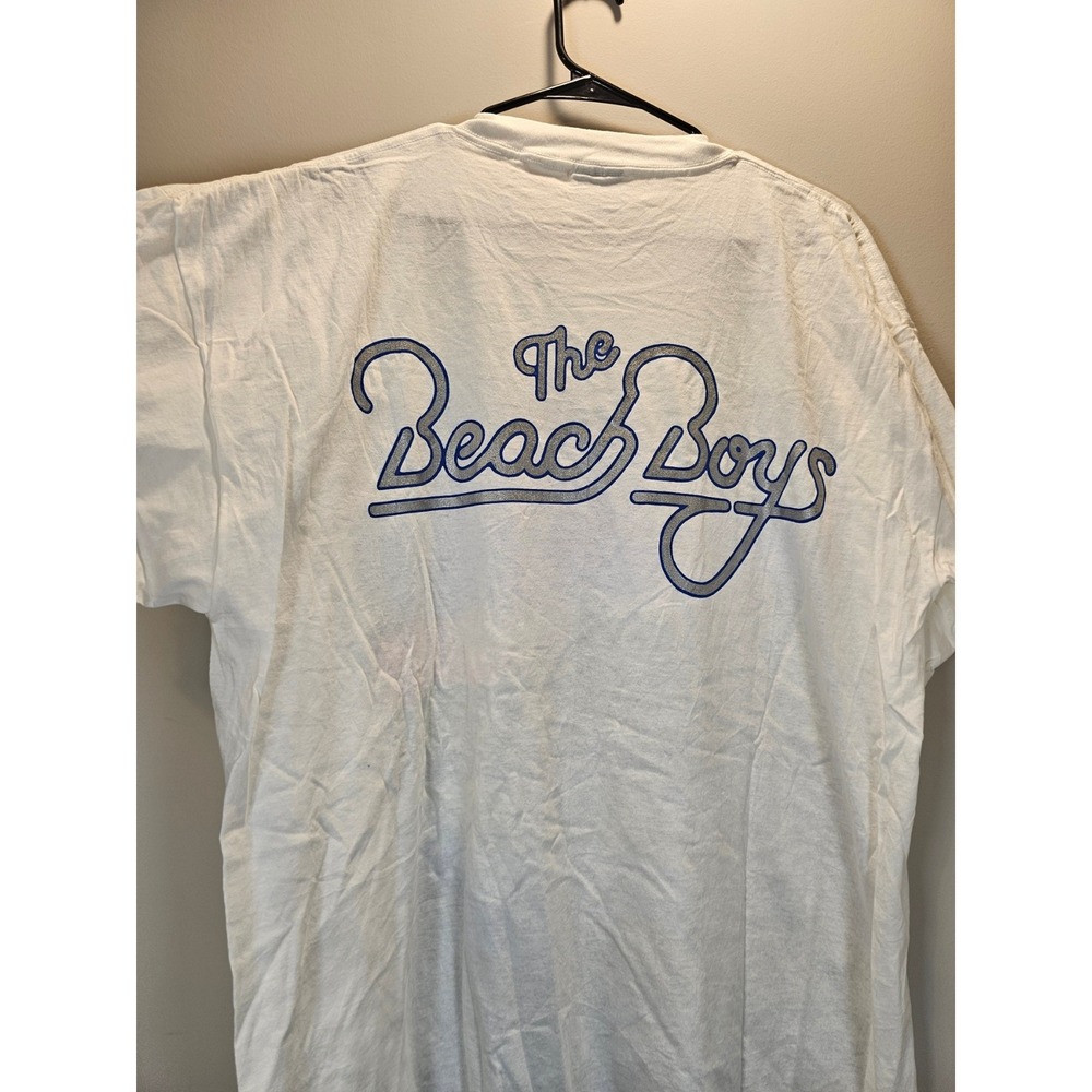 Vintage 1992 The Beach Boys Brockum T Shirt White Graphic Tour One Size Fits All